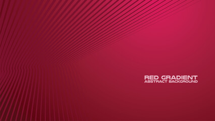 Red gradient with curve line abstract background for backdrop or presentation