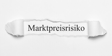 Marktpreisrisiko	