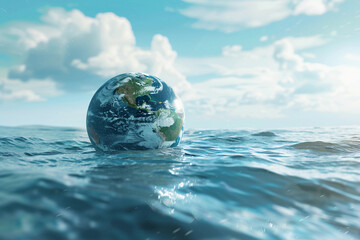 Beautiful greeting card with holiday composition for world environment day