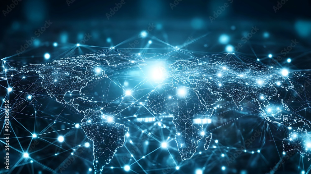 Poster A Global Network of Connected Lines and Points of Light