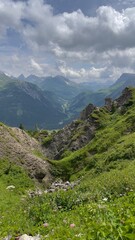 Fototapeta premium mountain landscape with sky