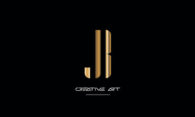 JB, BJ, J, B abstract letters logo monogram