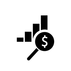 Chart icon vector. analysis illustration sign. analytics symbol or logo.