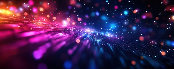 Fototapeta premium A low-angle perspective of a futuristic cityscape merging with enchanted nature