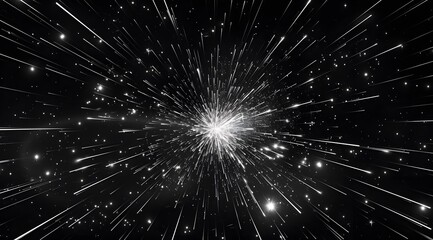 hyperspace black and white