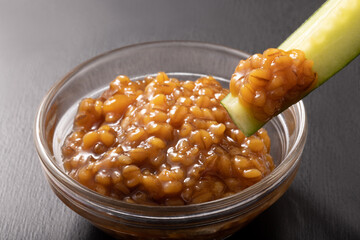 もろきゅう（もろみ味噌　きゅうり）