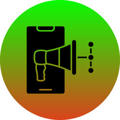 Mobile Marketing Icon