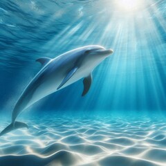 Gliding Through Ocean Rays