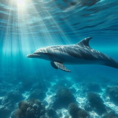 Fototapeta premium Ocean’s Serene Emissary