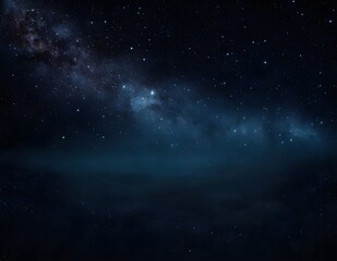 Fototapeta premium A clear night sky filled with shimmering stars over a dark blue atmospheric backdrop