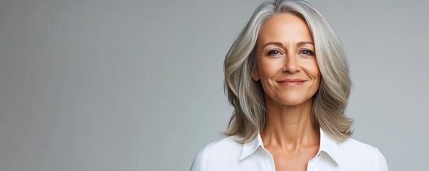 Mature woman directing corporate photography, visual branding and marketing