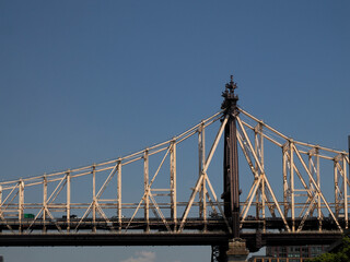 Ed Koch Queensboro Bridge connecting new york city manhattan to Roosvelt island and Queens