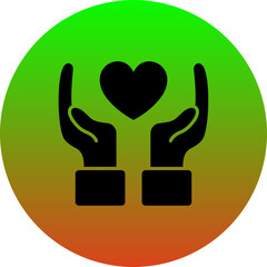 Hand With Heart Icon