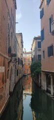 venise, eau, batiment, vieille ville, canal