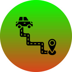 Driving Route Icon