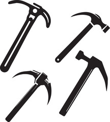 Crowbar silhouette -Crowbar Silhouette, Wrecking Bar, Pry Bar Hand Tool - Vector image of crowbar