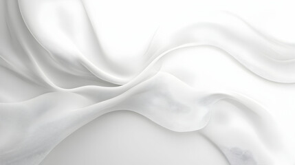 Obraz premium Minimalistic abstract white background with smooth lines
