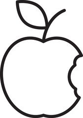 Apple Line Icon
