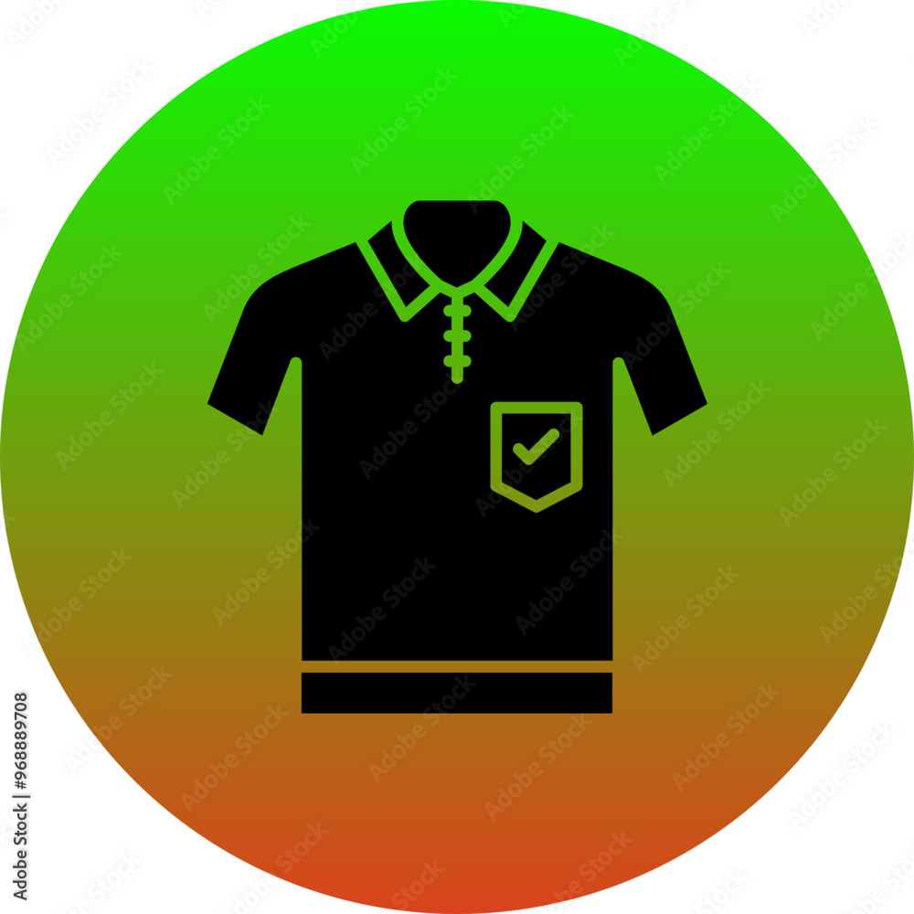 Wall mural Polo Shirt Icon