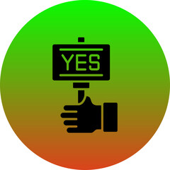 Vote Yes Icon