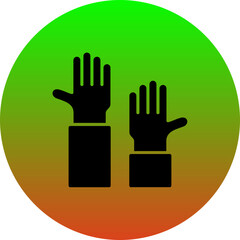 Obraz premium Raise Hand Icon
