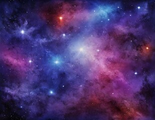 Obraz premium A clear night sky filled with shimmering stars over a dark blue atmospheric backdrop