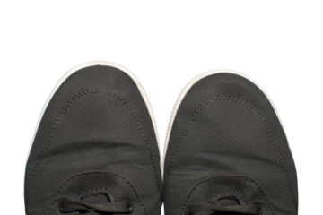 Black sneakers isolated