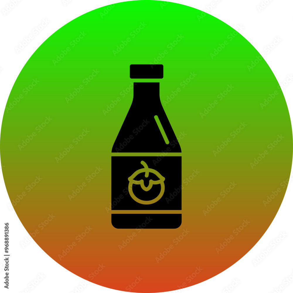 Canvas Prints ketchup bottle icon