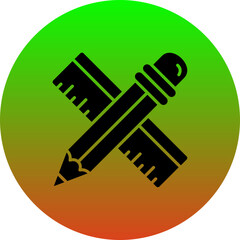 Ruler And Pencil Icon