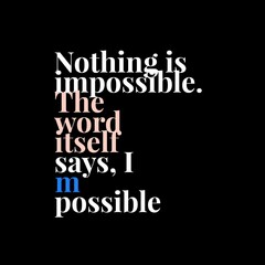 Motivational quotes design for success. A positive message for success in life. Inspirational quotes with black background.