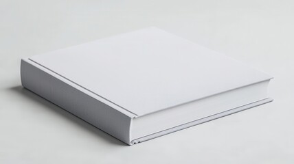 Close-up of hardcover book mockup with a personalized cover, laying flat, Book mockup, focused presentation, branding