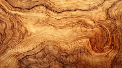Fototapeta premium Beautiful Natural Olive Wood Texture Background with Rich Warm Wood Grain Patterns