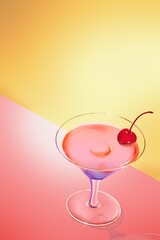 cocktail with cherry