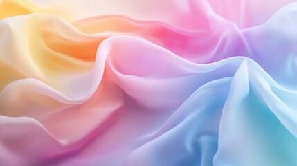 Obraz premium multicolored iridescent silk