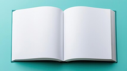Open book mockup with a customizable spread showing a text layout, Book mockup, page design, professional layout