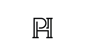 PH or HP logo design