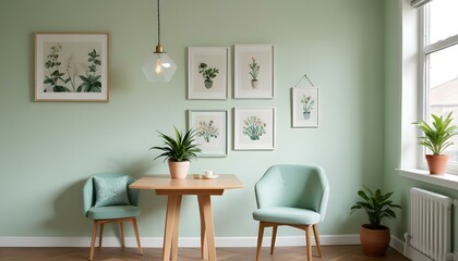 Photo modern style interior room 3d illustration Interior frame living room with colorful white sofa