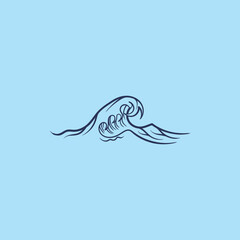 wave logo vector