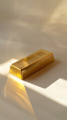 gold bars isolated on white background