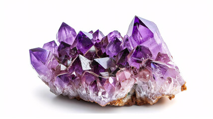Fototapeta premium amethyst isolated on white background