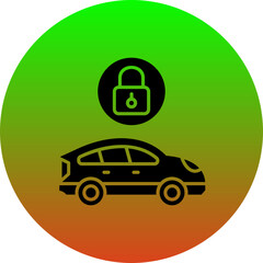 Locked Car Icon