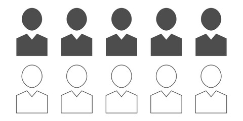 A diverse group of individuals positioned closely next to one another, forming a straight line in a row, creating a visually engaging arrangement