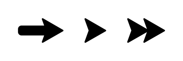 There are three distinct black arrows that are pointing in opposite directions, all vividly displayed against a stark white background