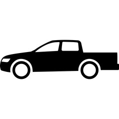 Obraz premium Truck Car Silhouette