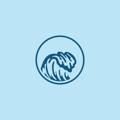 wave logo vector