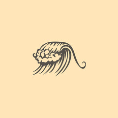 wave logo vector