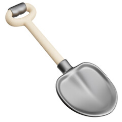 3d render of shovel.