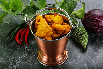 Indian cuisine - paneer pakora cheese