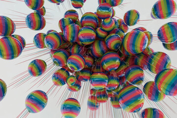 Obraz premium close up of colorful balloons