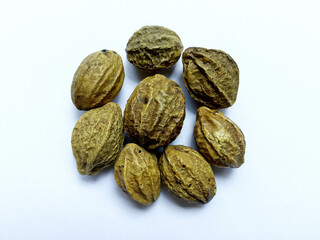 Chebulic Myrobala - Sabz Hareer isolated on white background